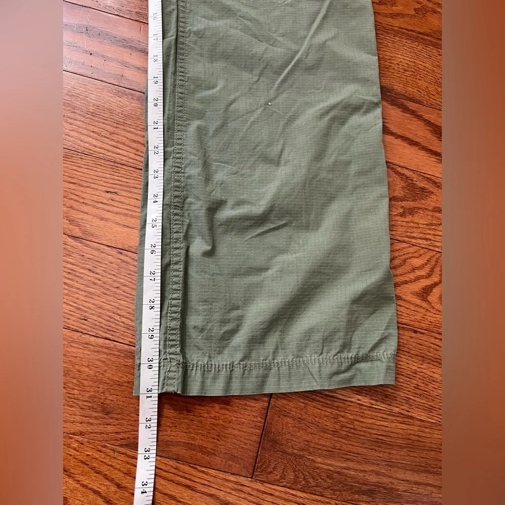 Tommy Hilfiger Olive Green Cargo Utility Straight Leg Pockets Women’s Sz 8 - Picture 9 of 9
